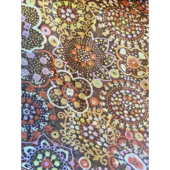 American Rag Cie Womens Top Sheer Floral Blouse Boho Fairy Coquette Cottage Sz M - Picture 11 of 13